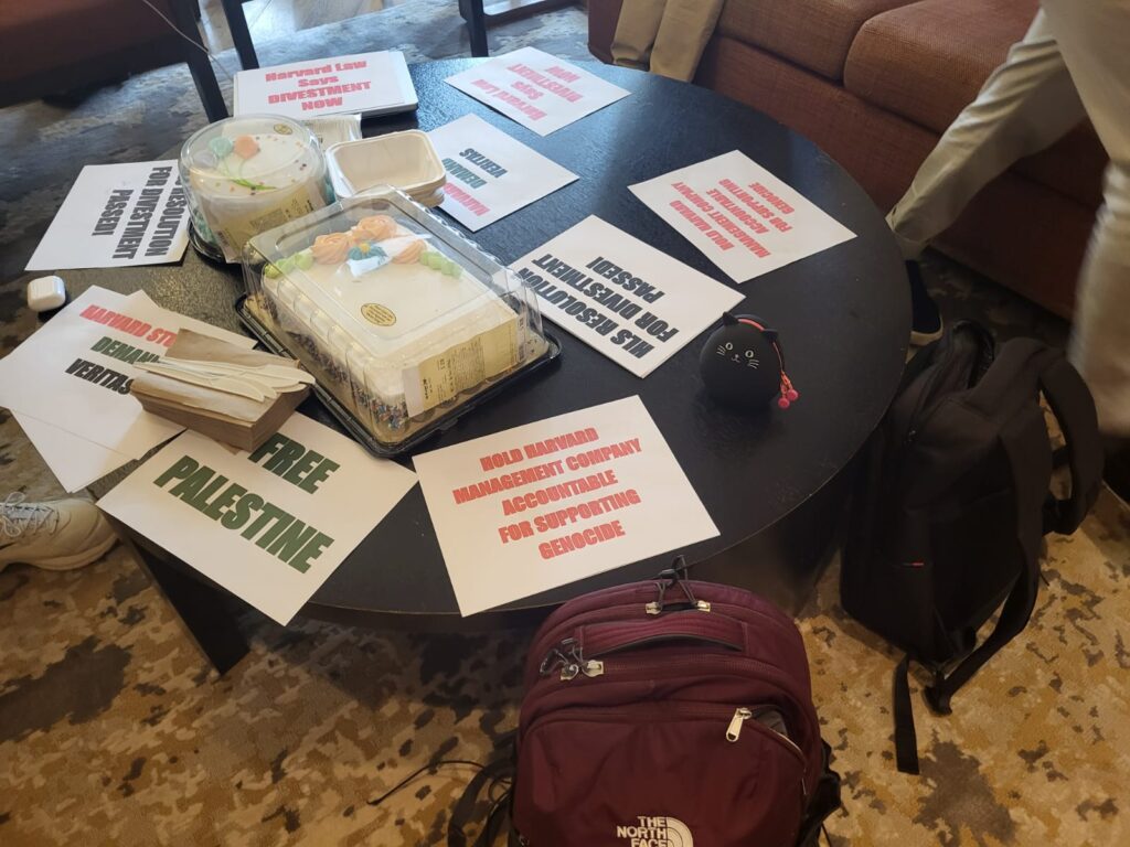 Posters and cake at celebration of R.-207-001