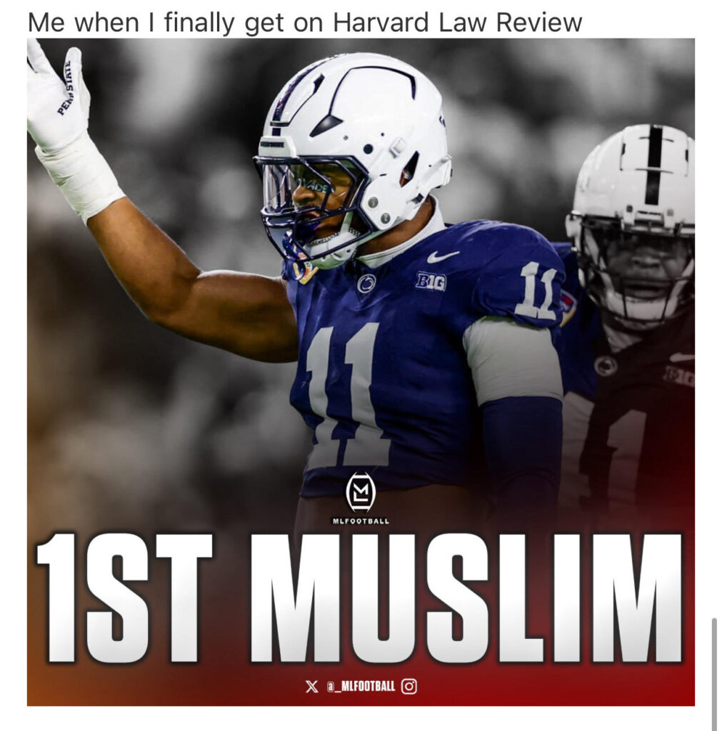 A respondent sends a message and a photo of a football player with the caption "1ST MUSLIM" in response to one of the emails.