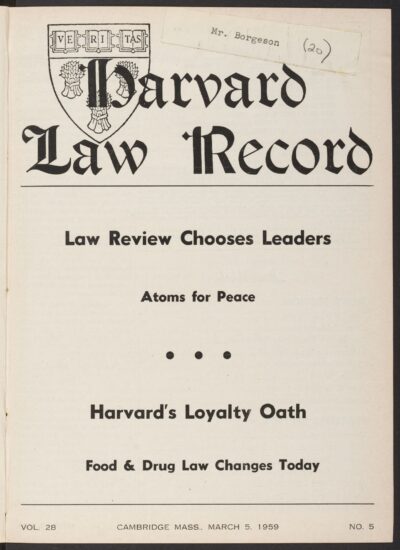 Front page, March 5, 1959