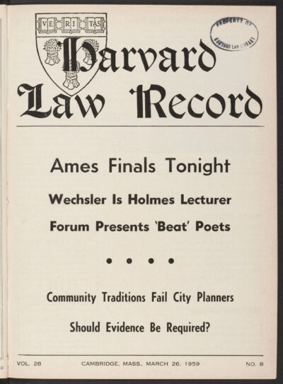 Front page, March 26, 1959