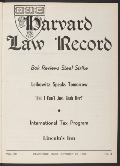 Front page, October 22, 1959