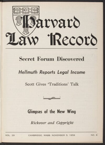 Front page, November 5, 1959