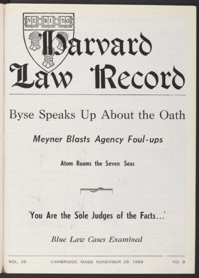 Front page, November 25, 1959