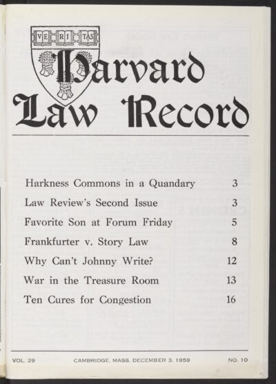 Front page, December 3, 1959