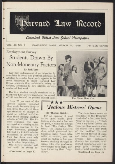 Front page, March 21, 1968