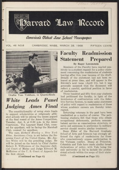 Front page, March 28, 1968