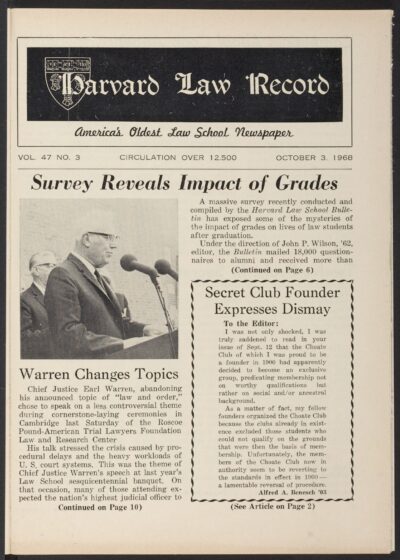 Front page, October 3, 1968