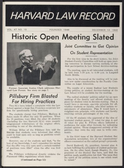 Front page, December 12, 1968