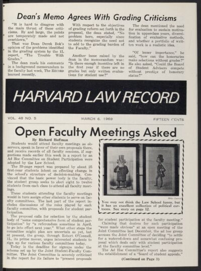 Front page, March 6, 1969