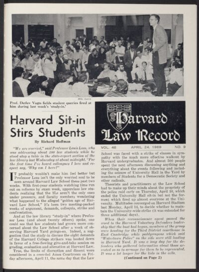 Front page, April 24, 1969