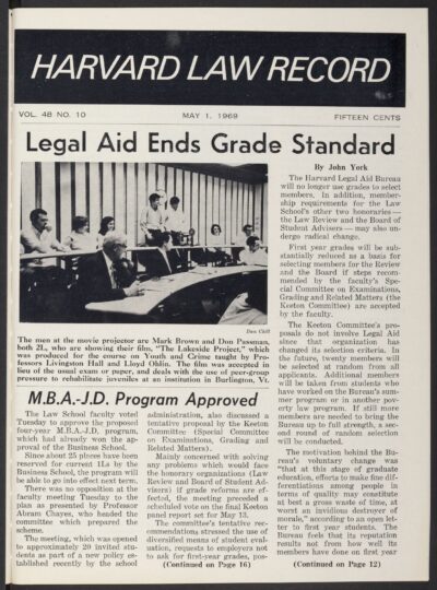 Front page, May 1, 1969