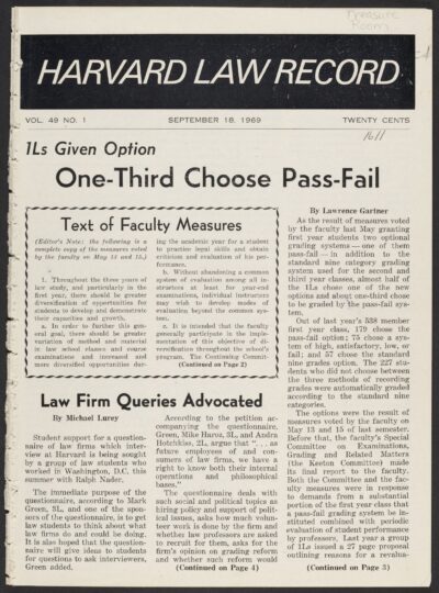 Front page, September 18, 1969