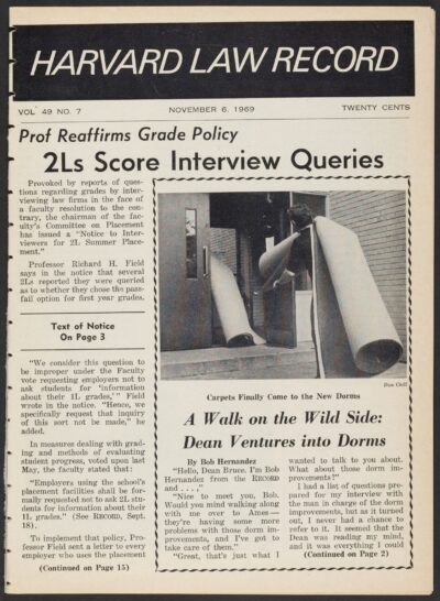 Front page, November 6, 1969