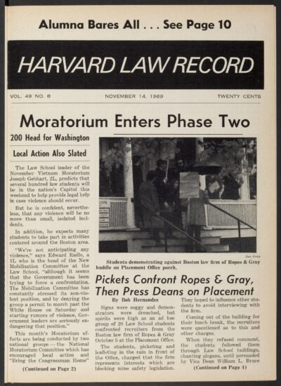 Front page, November 14, 1969