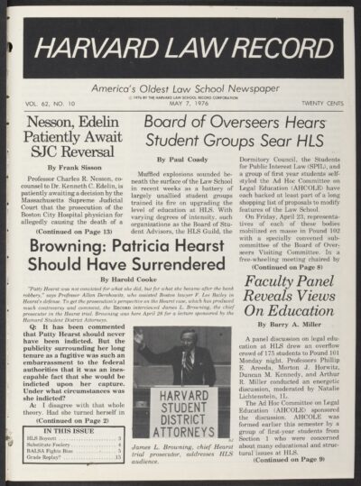 Front page, May 7, 1976