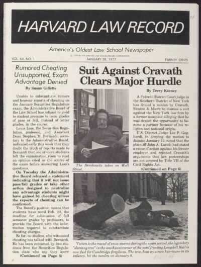 Front page, January 28, 1977