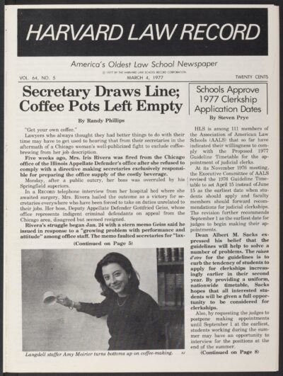 Front page, March 4, 1977
