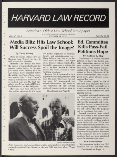 Front page, September 29, 1978