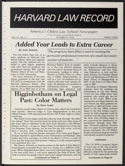 Front page, October 13, 1978