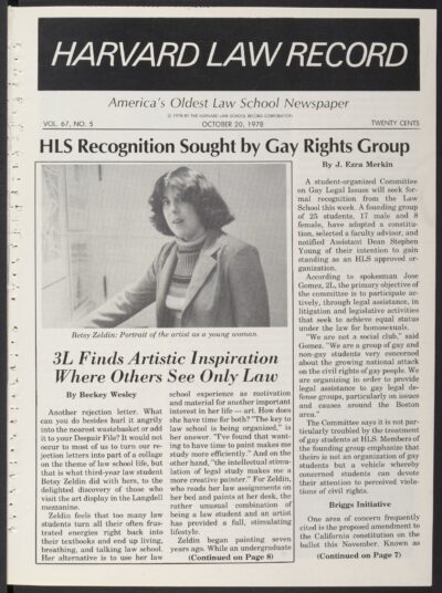 Front page, October 20, 1978