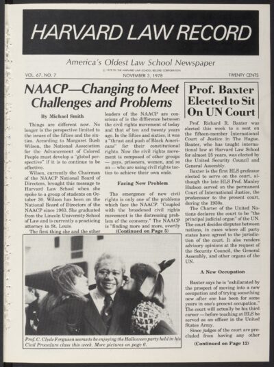 Front page, November 3, 1978