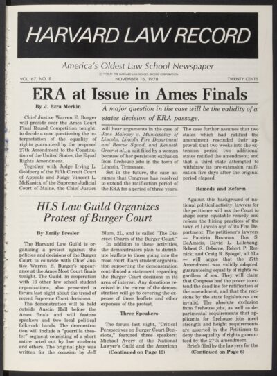 Front page, November 16, 1978
