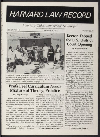 Front page, December 8, 1978