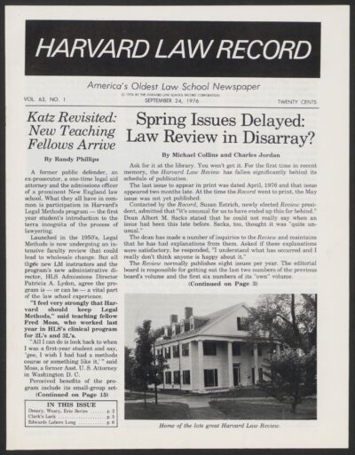 Front page, September 24, 1976