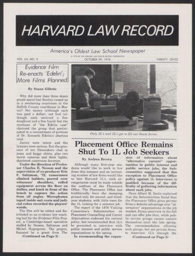 Front page, October 29, 1976