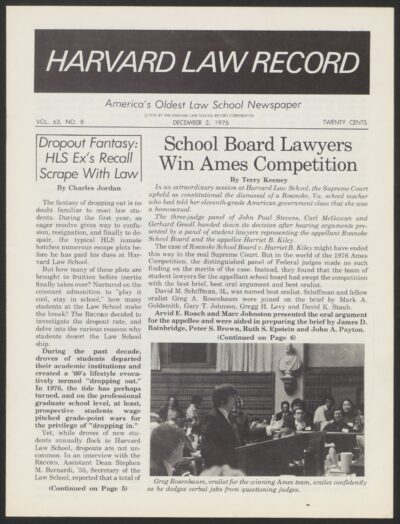 Front page, December 3, 1976