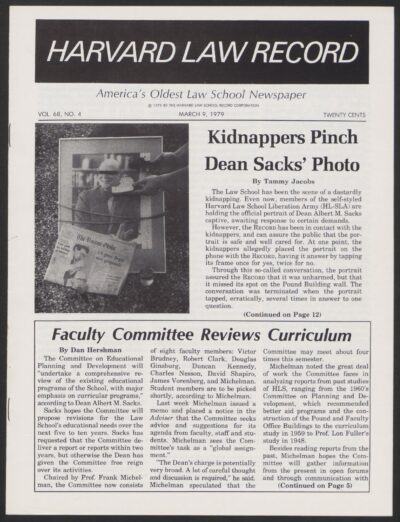 Front page, March 9, 1979