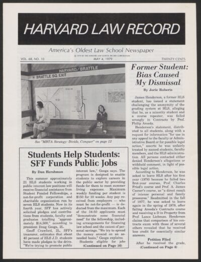Front page, May 4, 1979