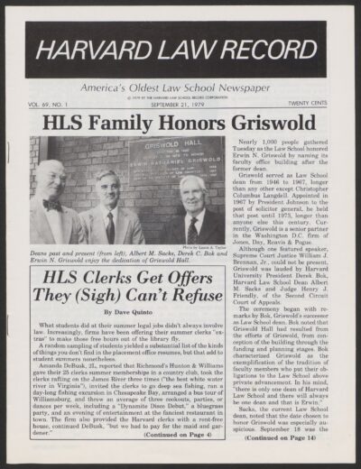 Front page, September 21, 1979