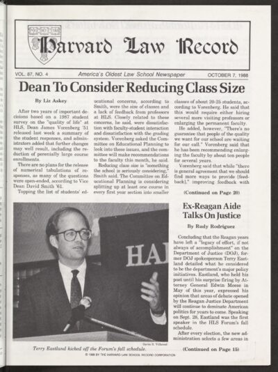 Front page, October 7, 1988