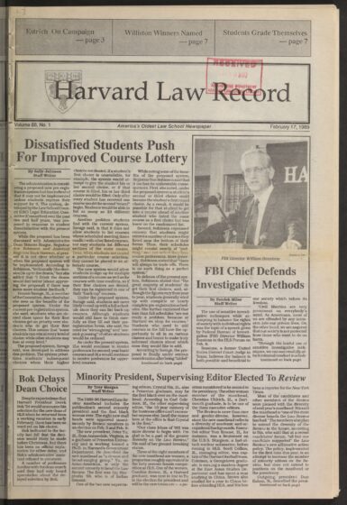 Front page, February 17, 1989