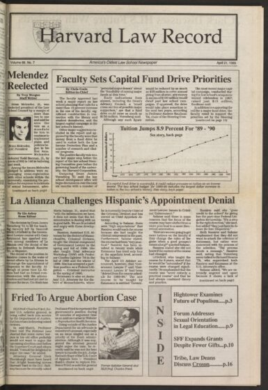 Front page, April 21, 1989