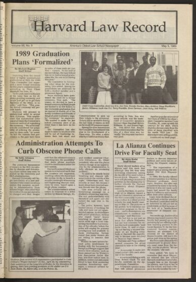 Front page, May 5, 1989