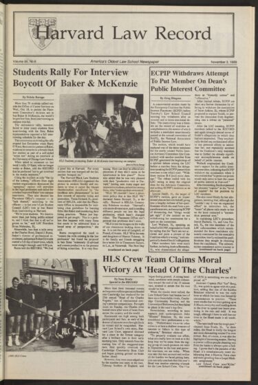Front page, November 3, 1989