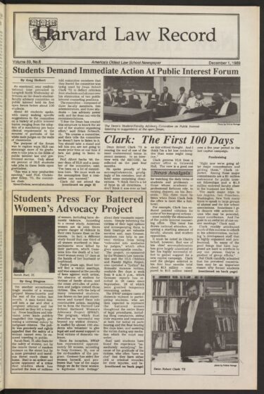 Front page, December 1, 1989