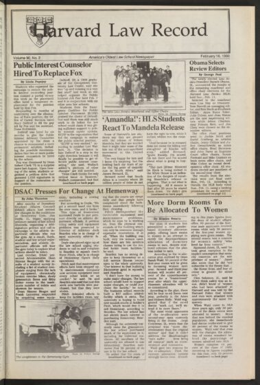 Front page, February 16, 1990