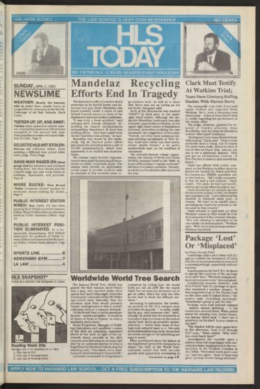 Front page, April 1, 1990