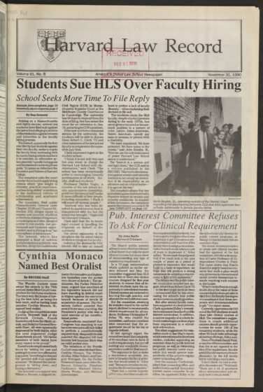 Front page, November 30, 1990