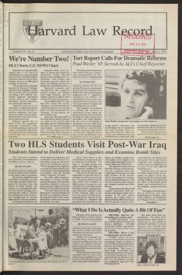 Front page, May 3, 1991