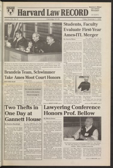 Front page, December 1, 1995