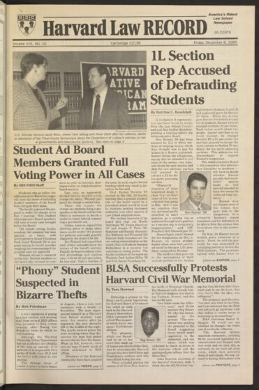 Front page, December 8, 1995