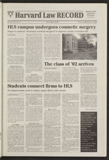 Front page, September 17, 1999