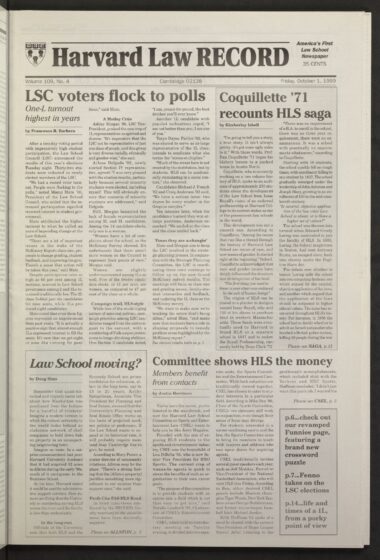 Front page, October 1, 1999