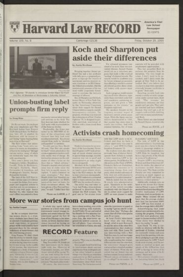 Front page, October 29, 1999