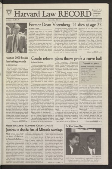 Front page, April 14, 2000