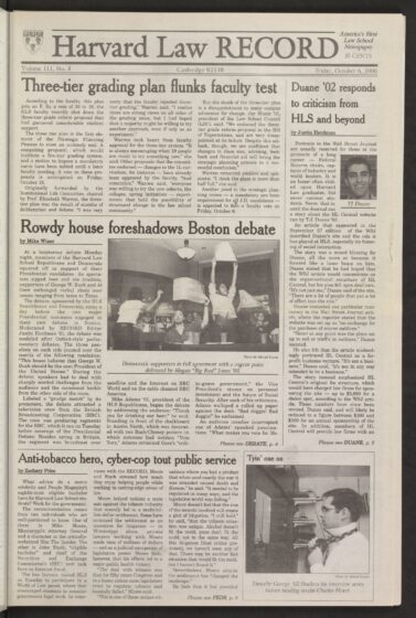 Front page, October 6, 2000
